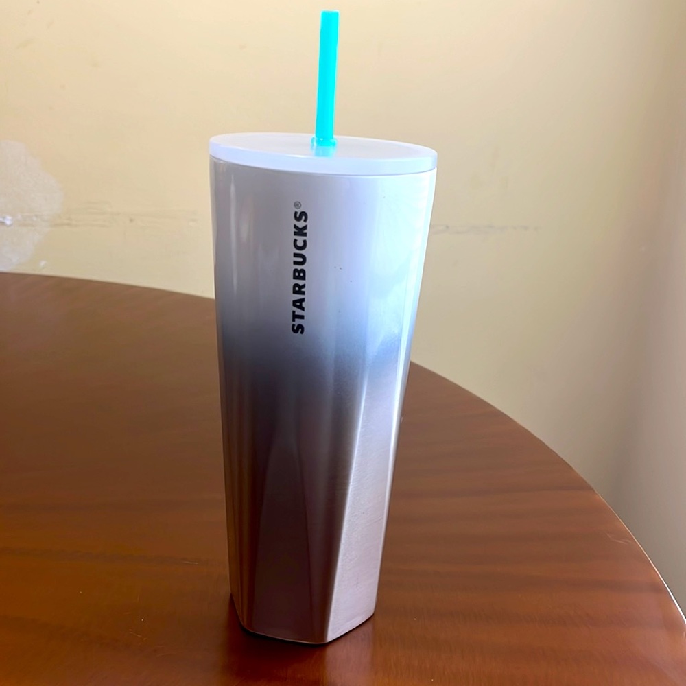 Starbucks Stainless Steel  24oz Tumbler white and silver color